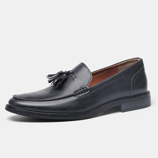 American Size Wood Grain Tassel Foreign Trade Formal Shoes Loafers Slip-on - Image 4