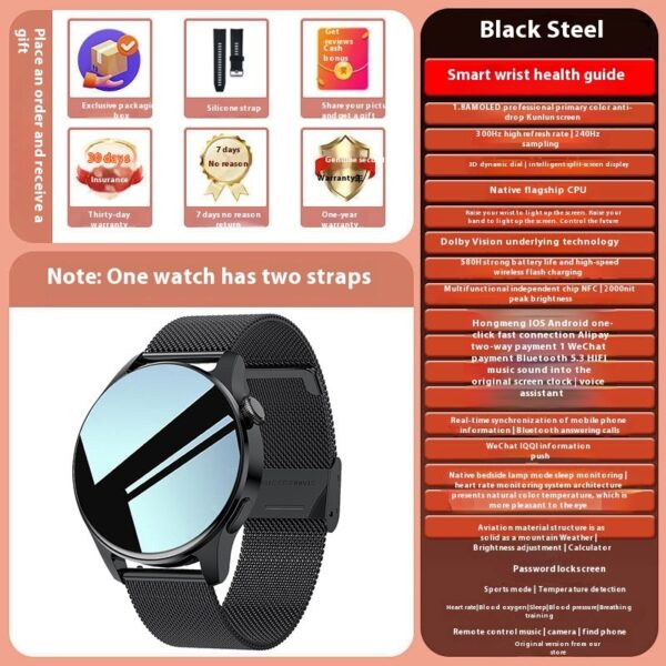 Smart Watch Bluetooth Calling Heart Rate Blood Pressure Multifunction - Image 10