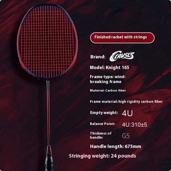 All Carbon Durable Ultra Light Badminton Racket - Image 3