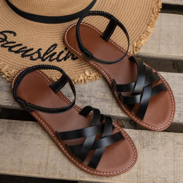 Women's Fashion Flat Bottomed Korean Sandals - Image 5