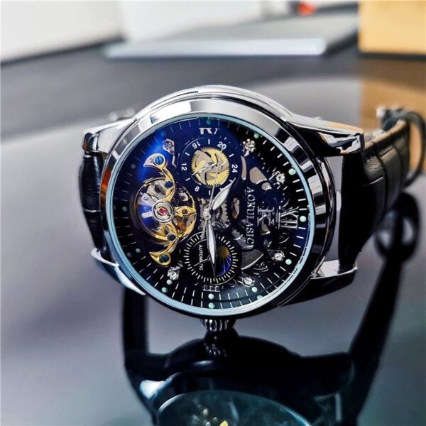Automatic Mechanical Watch Vintage Men's Waterproof Luminous - Image 10