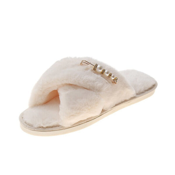 New Cross Cotton Slippers Home Casual Floor Slippers - Image 3