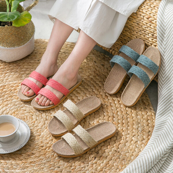 Women's Indoor Floor Platform Non-slip Flip-flops Household Slippers - Image 4