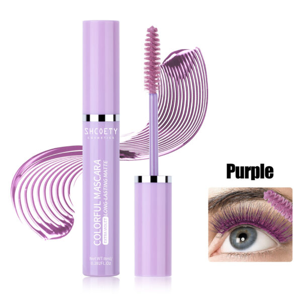 Color Mascara Waterproof Not Smudge Long Thick - Image 6