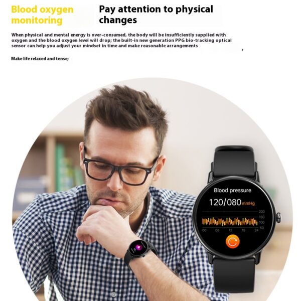 Smart Blood Glucose Heart Rate Blood Oxygen Monitoring Bluetooth Calling Sports Watch - Image 6