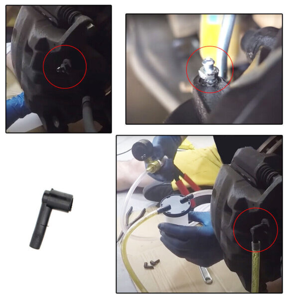HAND VACUUM  HELD BRAKE BLEEDER TESTER SET BLEED CAR MOTORBIKE BLEEDING KIT - Image 9