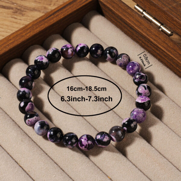 Purple Fire Agate Natural Stone Carrying Strap - Image 5