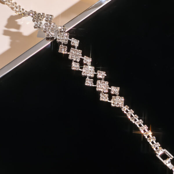 Tian Zi Rhinestone Bracelet Ring Formal Dress Accessories Women - Image 5
