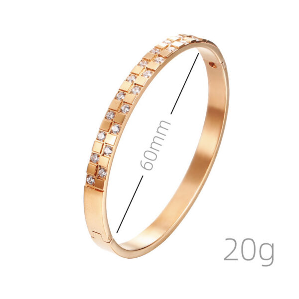 Non-fading Ornament Women's Electroplated Gold Titanium Steel Bracelet - Image 5