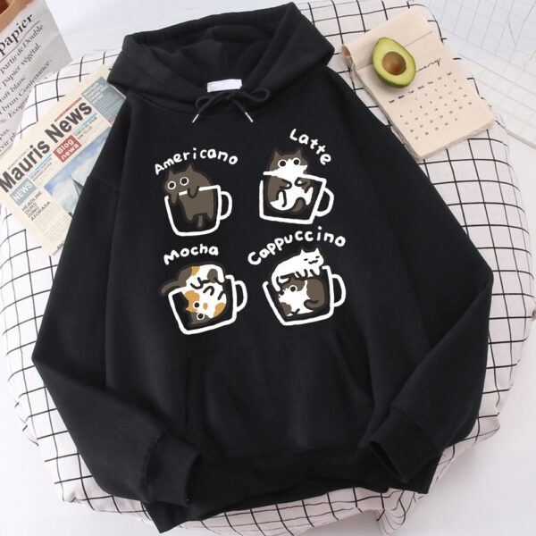 Five Kitties Play In Cup Hoodie - Image 2