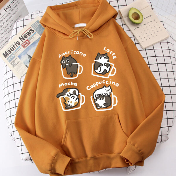 Five Kitties Play In Cup Hoodie - Image 7