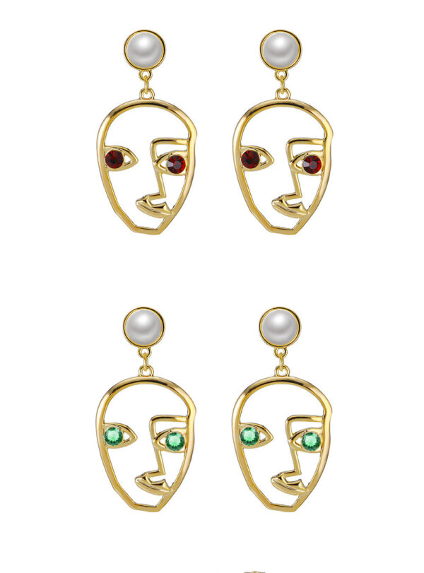 Korean face personality pearl design earring Earrings - Image 7