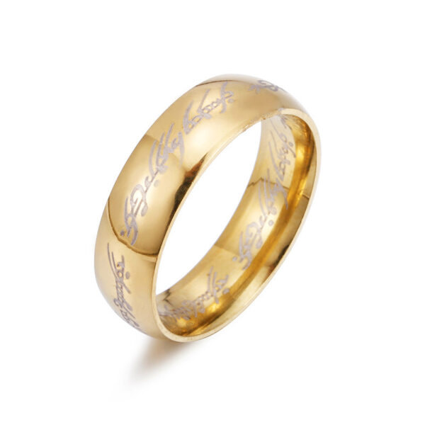 Titanium Steel Ring Men's Ring Ring - Image 5