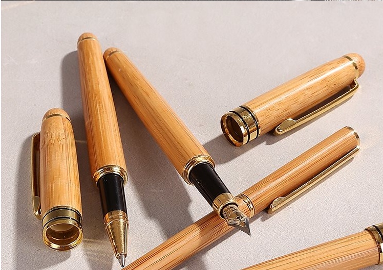Bamboo Pen Bamboo Pen Pen Ball Pen Lettering Customer Gift Hard Pen Neutral Bamboo Pen - Image 2