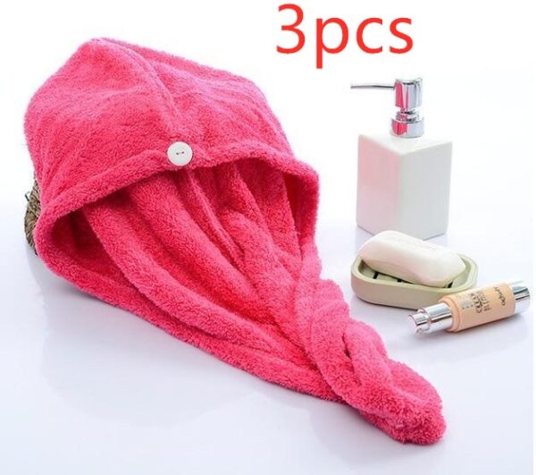 Women's Hair Dryer Cap, Absorbent Dry Hair Towel - Image 9