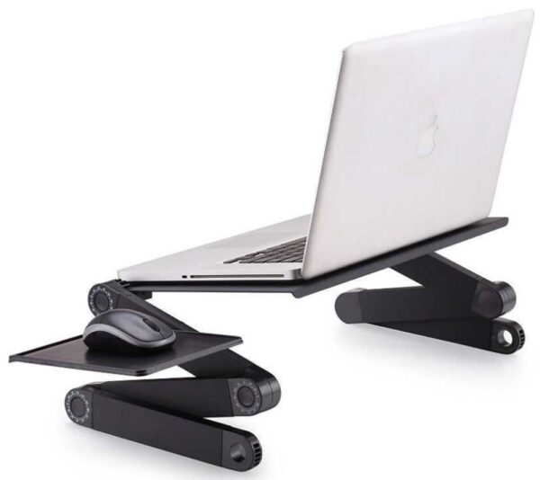 Folding Desk Retractable Adjustable Study Desk In Bed Aluminum Alloy Notebook Computer Bracket Lazy Desk - Image 2