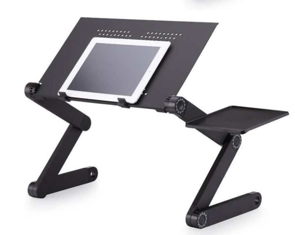 Folding Desk Retractable Adjustable Study Desk In Bed Aluminum Alloy Notebook Computer Bracket Lazy Desk - Image 4