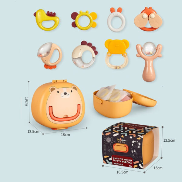 Newborn Baby Gift Box Rattle Toy Set - Image 3