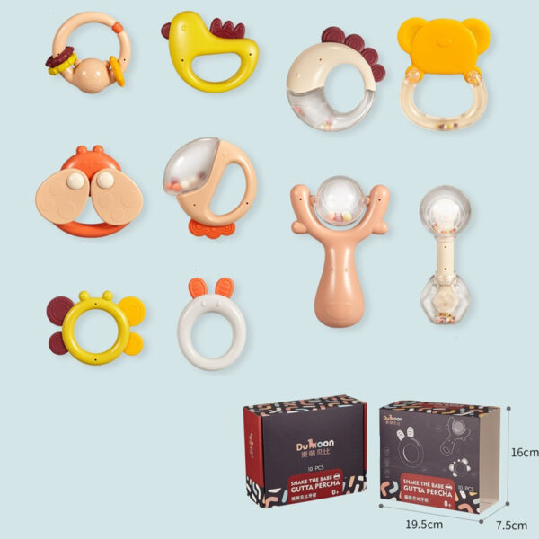 Newborn Baby Gift Box Rattle Toy Set - Image 4