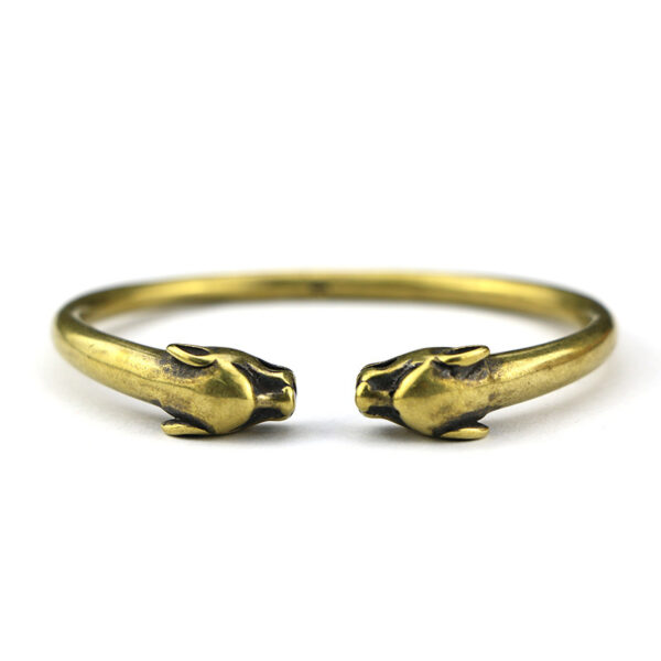 Punk Brass Leopard Bangles Bracelet For Men Jewelry - Image 2