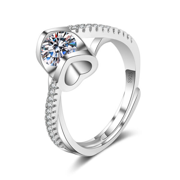 Female Ring Imitation Moissan Diamond Ring Female - Image 3