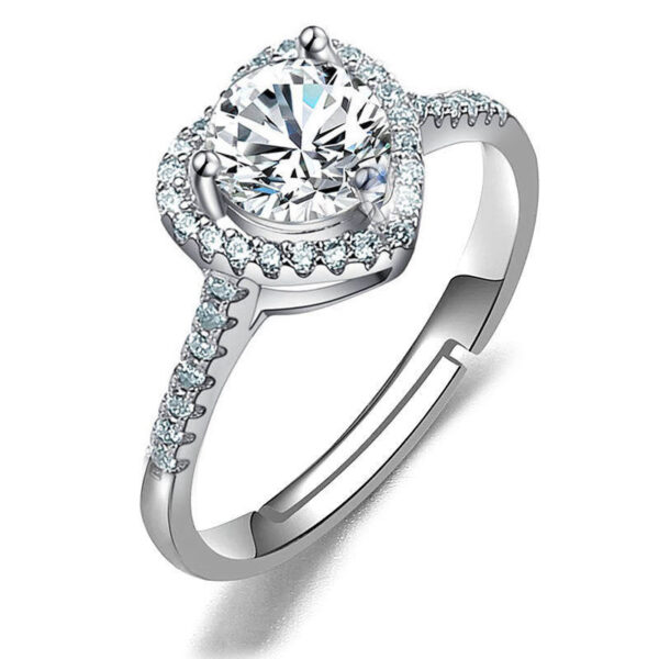 Female Ring Imitation Moissan Diamond Ring Female - Image 8