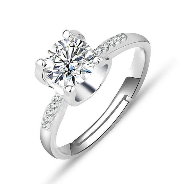 Female Ring Imitation Moissan Diamond Ring Female - Image 10