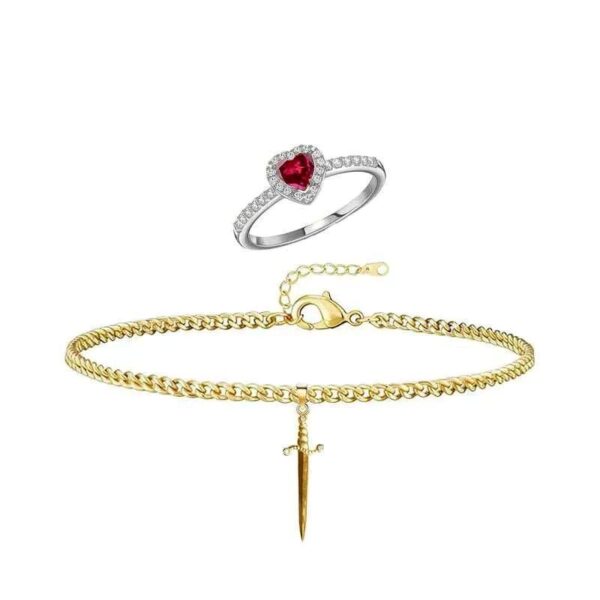 Stainless Steel Dagger Bracelet Couple Suit - Image 2