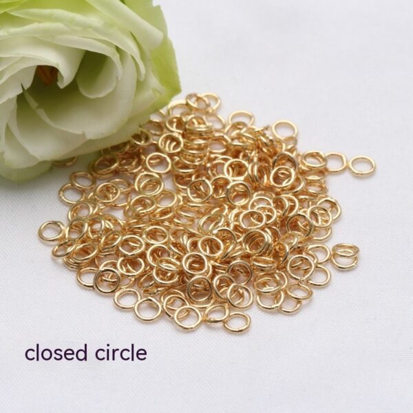 14K Pack Broken Ring Color Retention Diy Ornament - Image 4