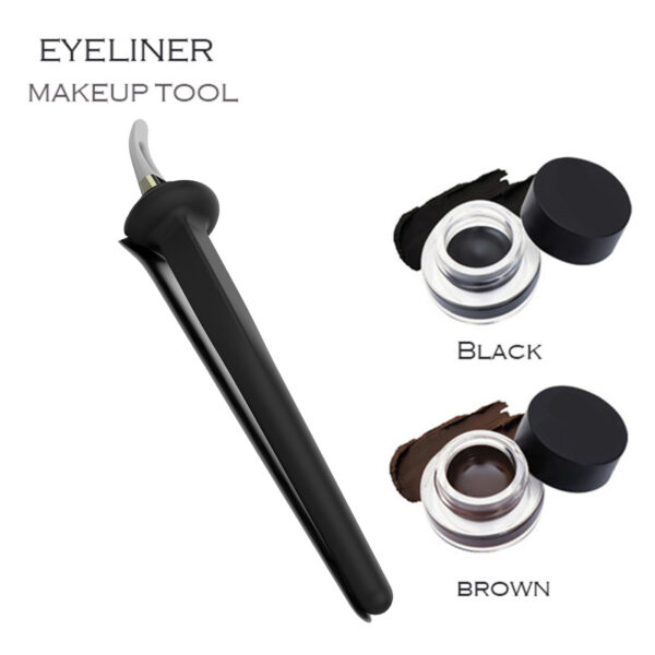 Silicone Eyeliner Painting Tool Outline Waterproof Not Smudge Creamy Eyeliner Eyeliner Brush - Image 6