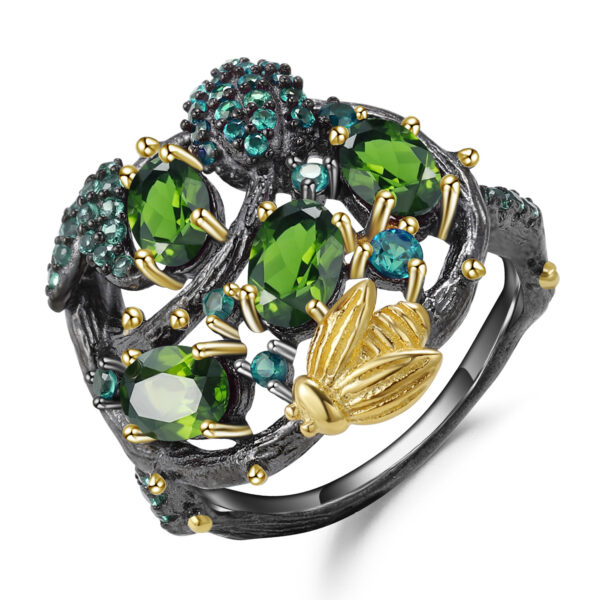 Secret Garden Designer Model Gemstone Ring - Image 2