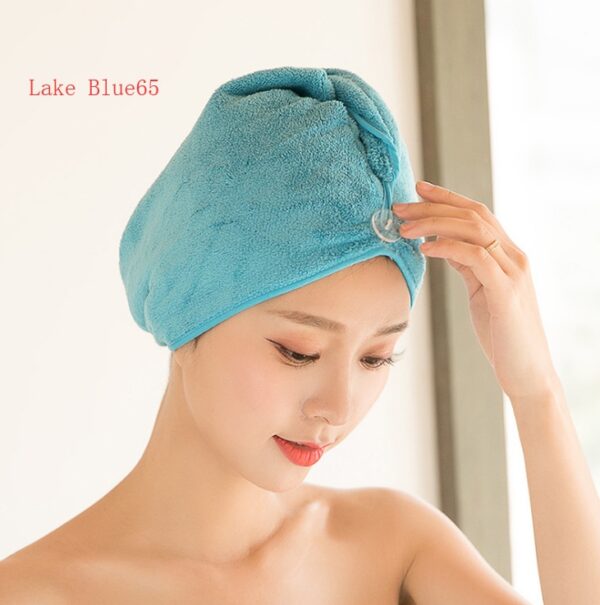 Women's Hair Dryer Cap, Absorbent Dry Hair Towel - Image 4