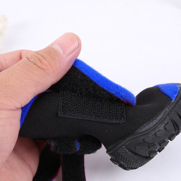 4x Anti-Slip Pet Boots Dog Puppy Waterproof Shoes Protective Rain-Booties Socks - Image 3