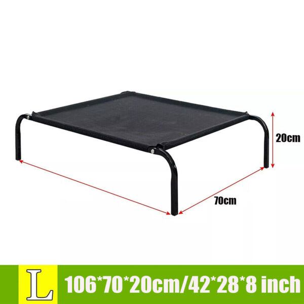 Elevated Dog Bed Pet Cat Mesh Camping Cot Indoor Outdoor UK - Image 9