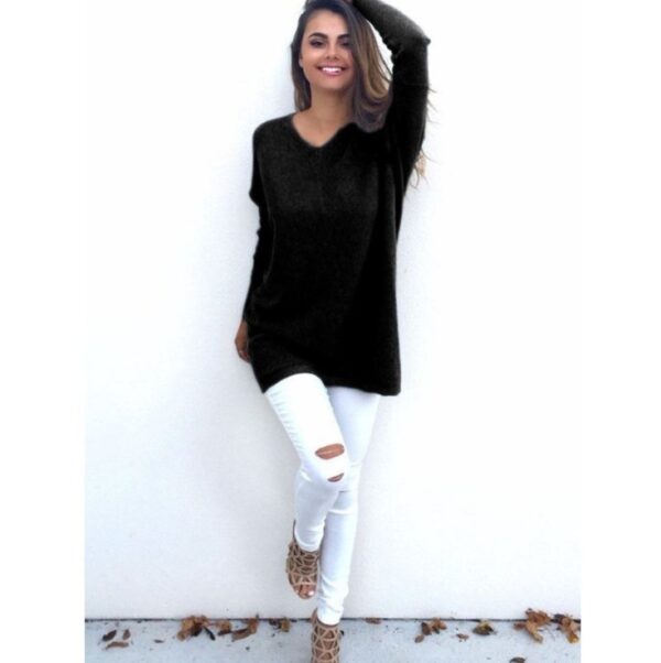 V-Neck Warm Sweaters Casual Sweater - Image 7