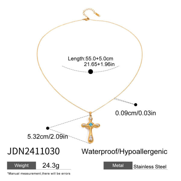 Zircon Titanium Steel Necklace Light Luxury High-grade Jewelry - Image 3