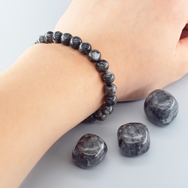 Crystal Natural Stone Elastic String Beaded Bracelet - Image 3