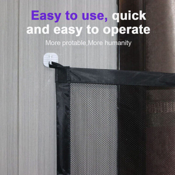 Pet Isolation Mesh No Drilling Safety Fences Net Portable Dog Cat Stair Door - Image 4