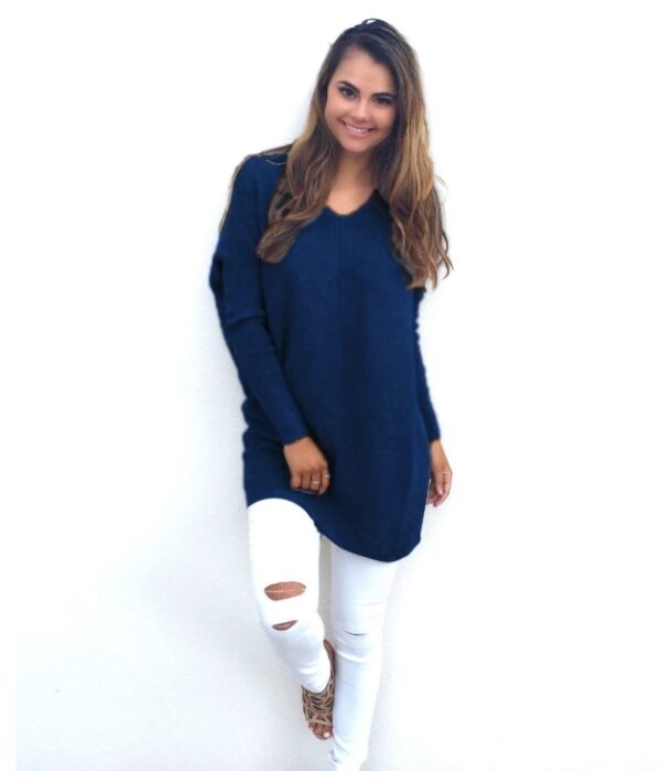 V-Neck Warm Sweaters Casual Sweater - Image 9