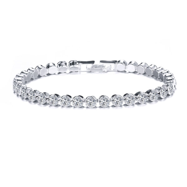 Women's Korean-style Crystal Silver-plated Bracelet - Image 5