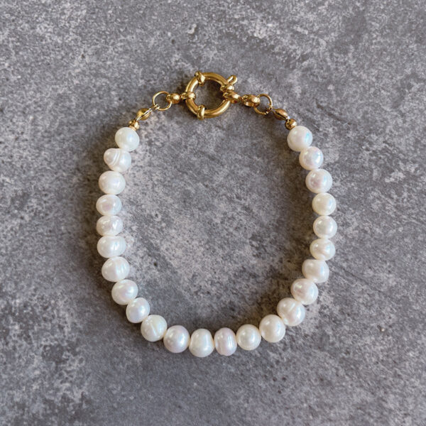 Baroque Natural Freshwater Pearl Bracelet - Image 3