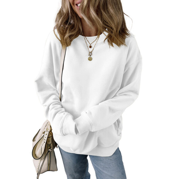 European And American Loose Oversize Laid-back Long Sleeve Sweater Women - Image 8