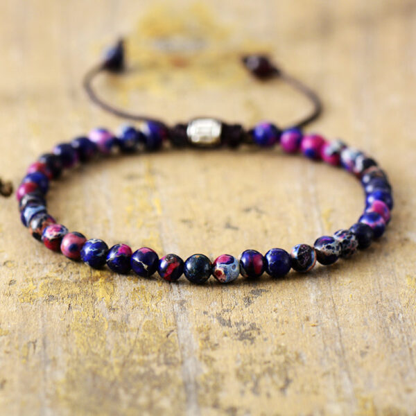 Simple Natural Stone Beaded Bracelet - Image 4