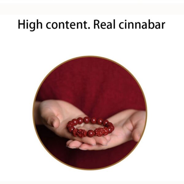 Cinnabar Double Pixiu Bracelet - Image 2