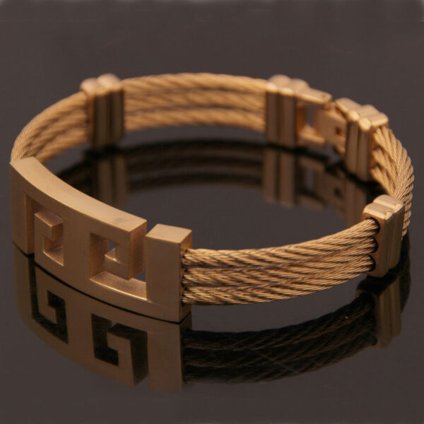 Three-ring wire braided hemp rope bracelet - Image 6