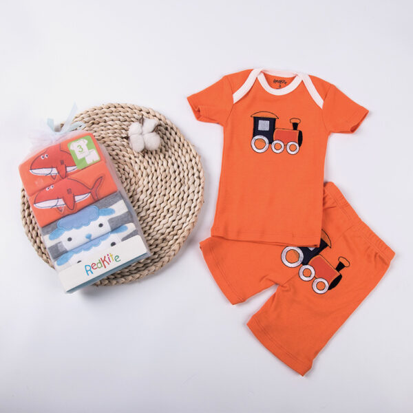 Embroidered Newborn Baby Embroidered Gift Set - Image 3