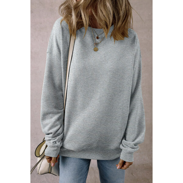 European And American Loose Oversize Laid-back Long Sleeve Sweater Women - Image 3