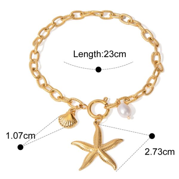 Starfish Pearl Bracelet - Image 5