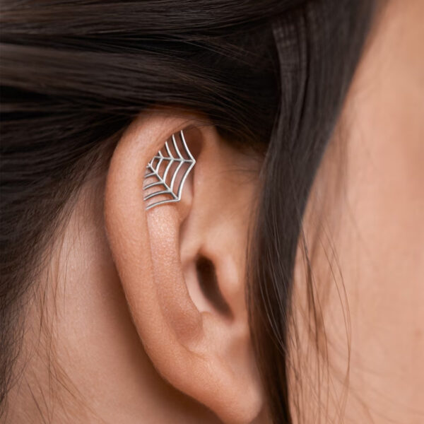 Spider Web Stud Earrings Personality Halloween Horror - Image 8