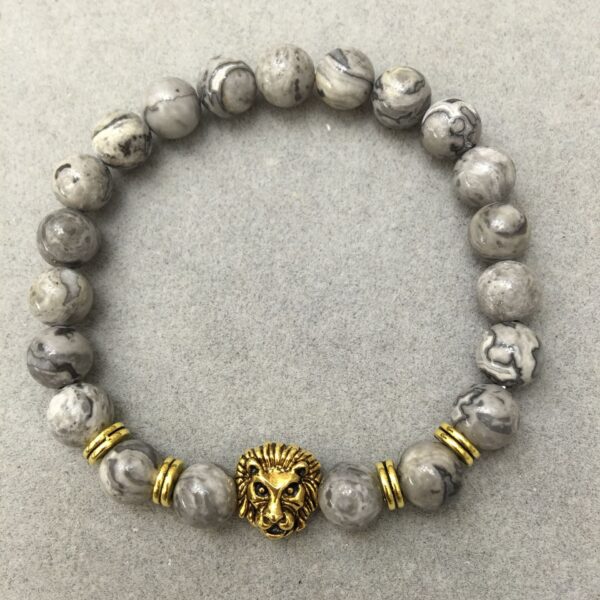 Natural stone fire stone Hand Beaded Bracelet aliexpress hot stretch bracelet bracelet explosion lady lion - Image 9